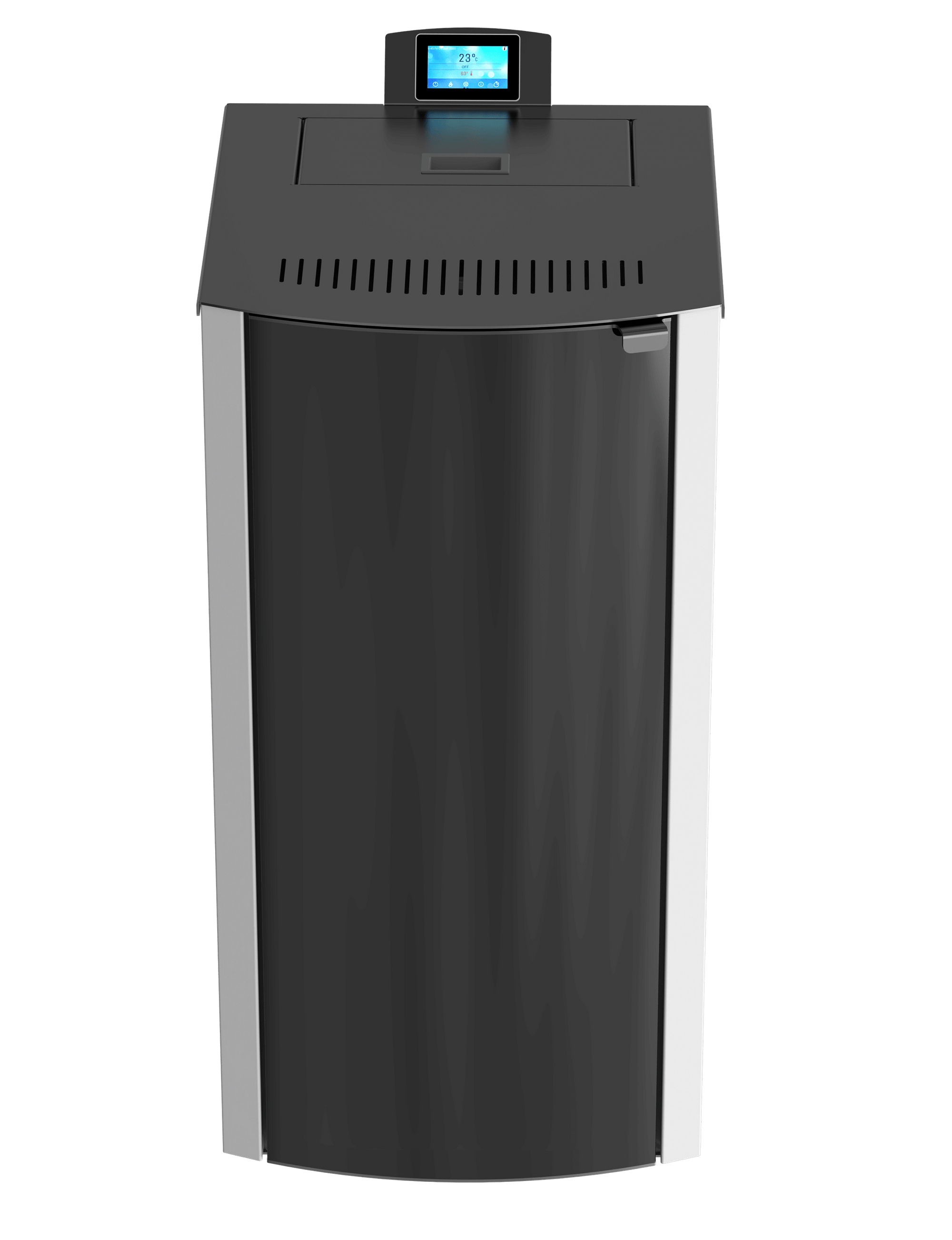 Пелетна камина с водна риза Mareli Systems ONYX FULL GLASS