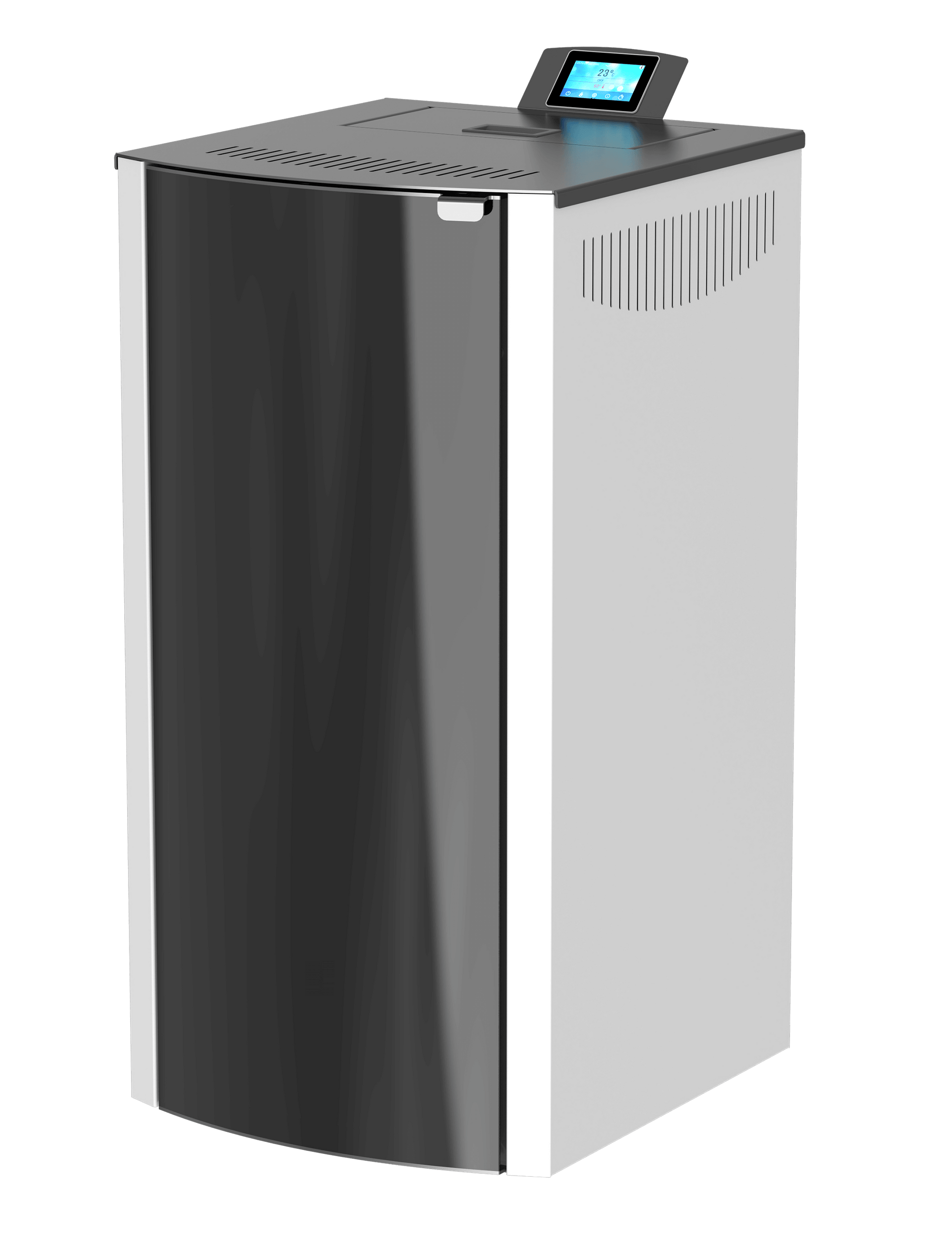 Пелетна камина с водна риза Mareli Systems ONYX FULL GLASS