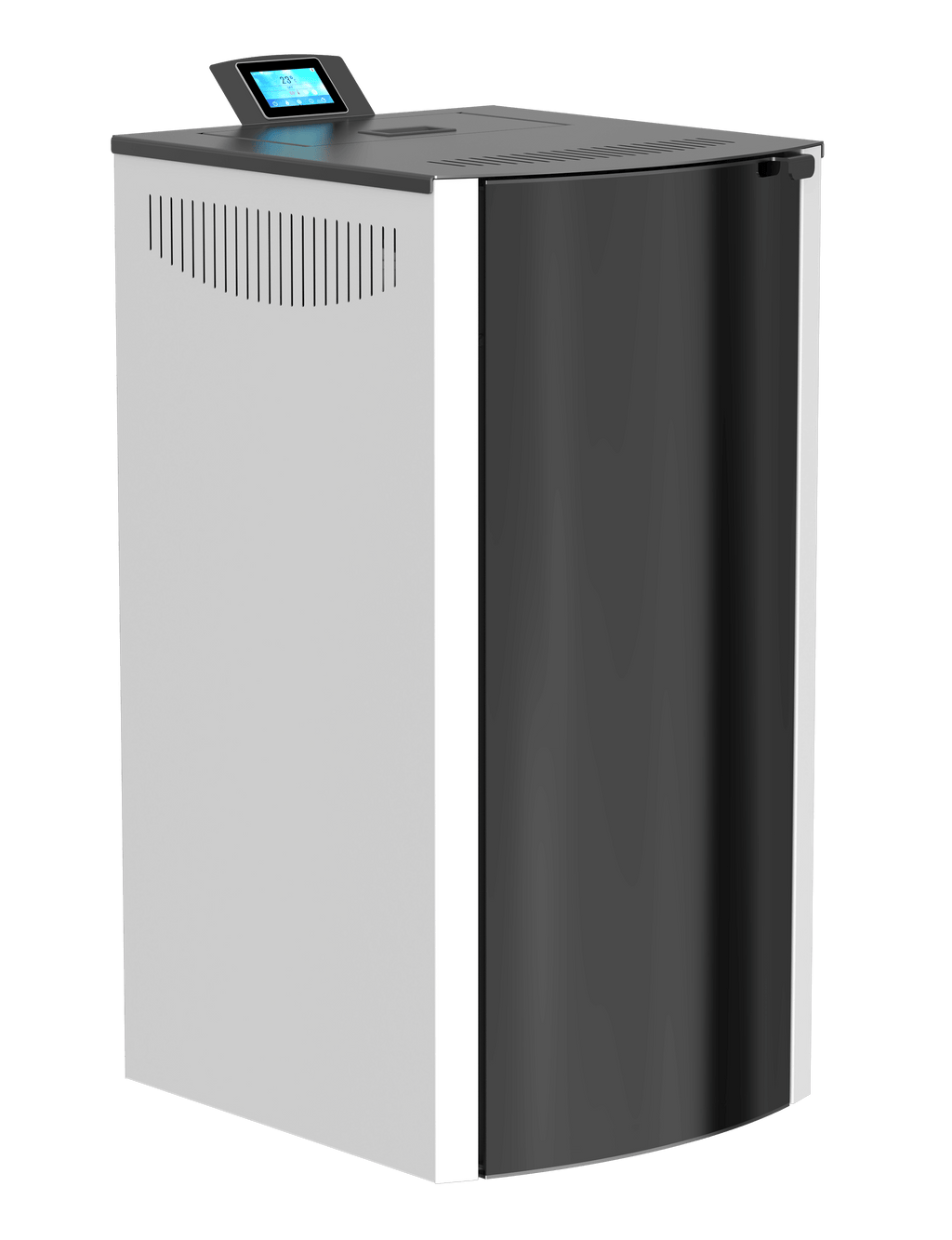 Пелетна камина с водна риза Mareli Systems ONYX FULL GLASS