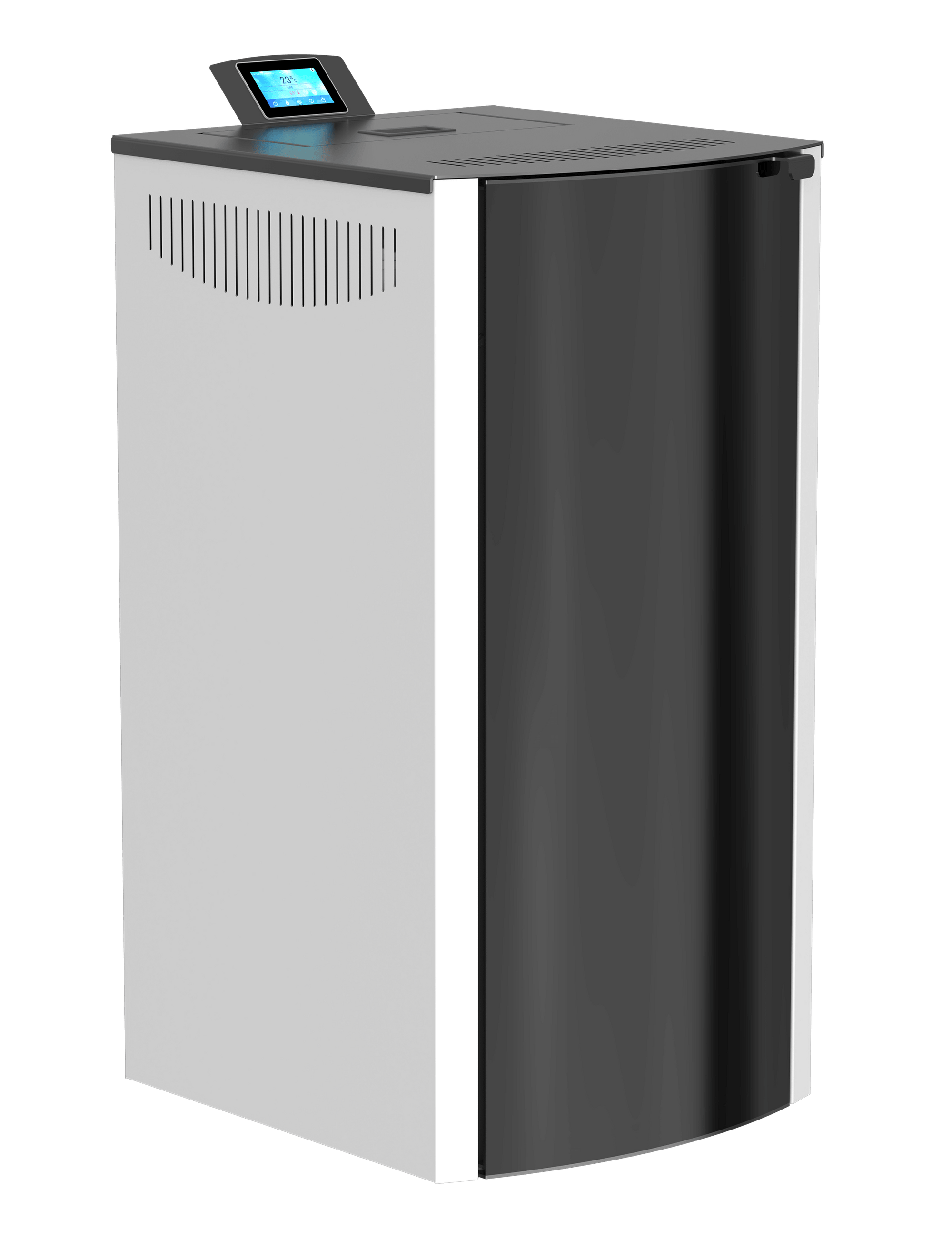 Пелетна камина с водна риза Mareli Systems ONYX FULL GLASS